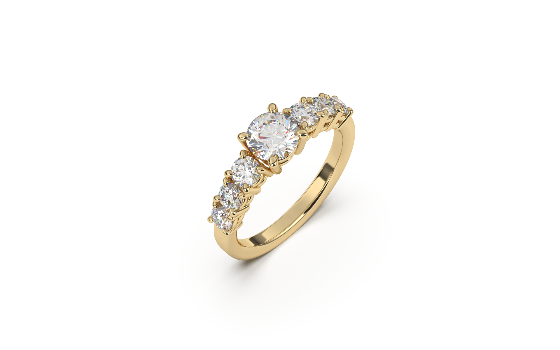 טבעת דה גרדה יהלום עגול